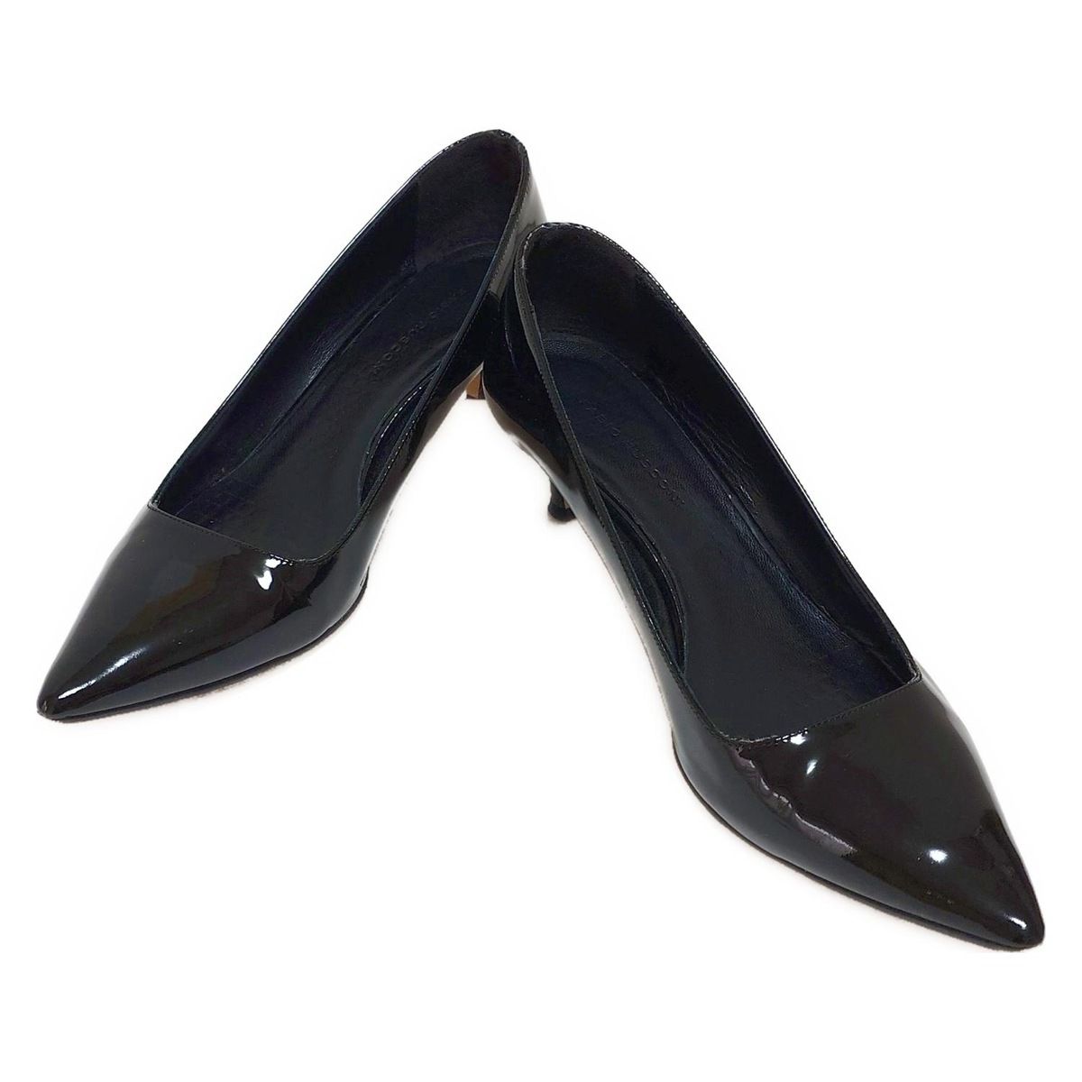 FABIO RUSCONI ブラックハイヒール 37 裏張り済み FABIO RUSCONI ブラック 37 パンプス - メルカリ