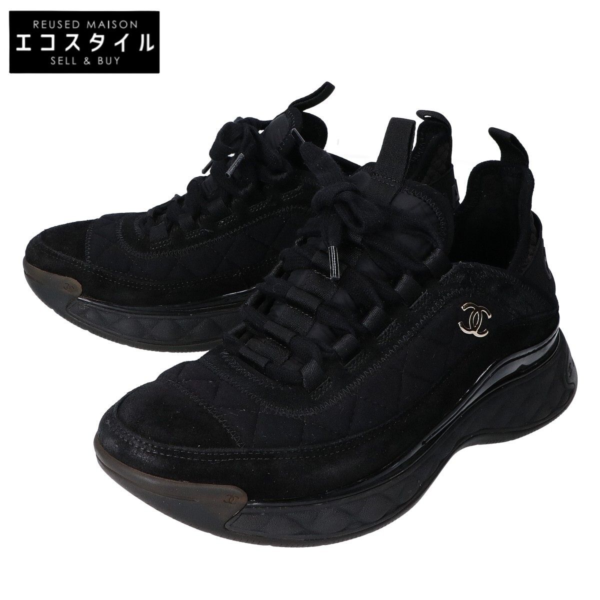 CHANEL シャネル G38501 ココマーク マトラッセ キルティング スエード