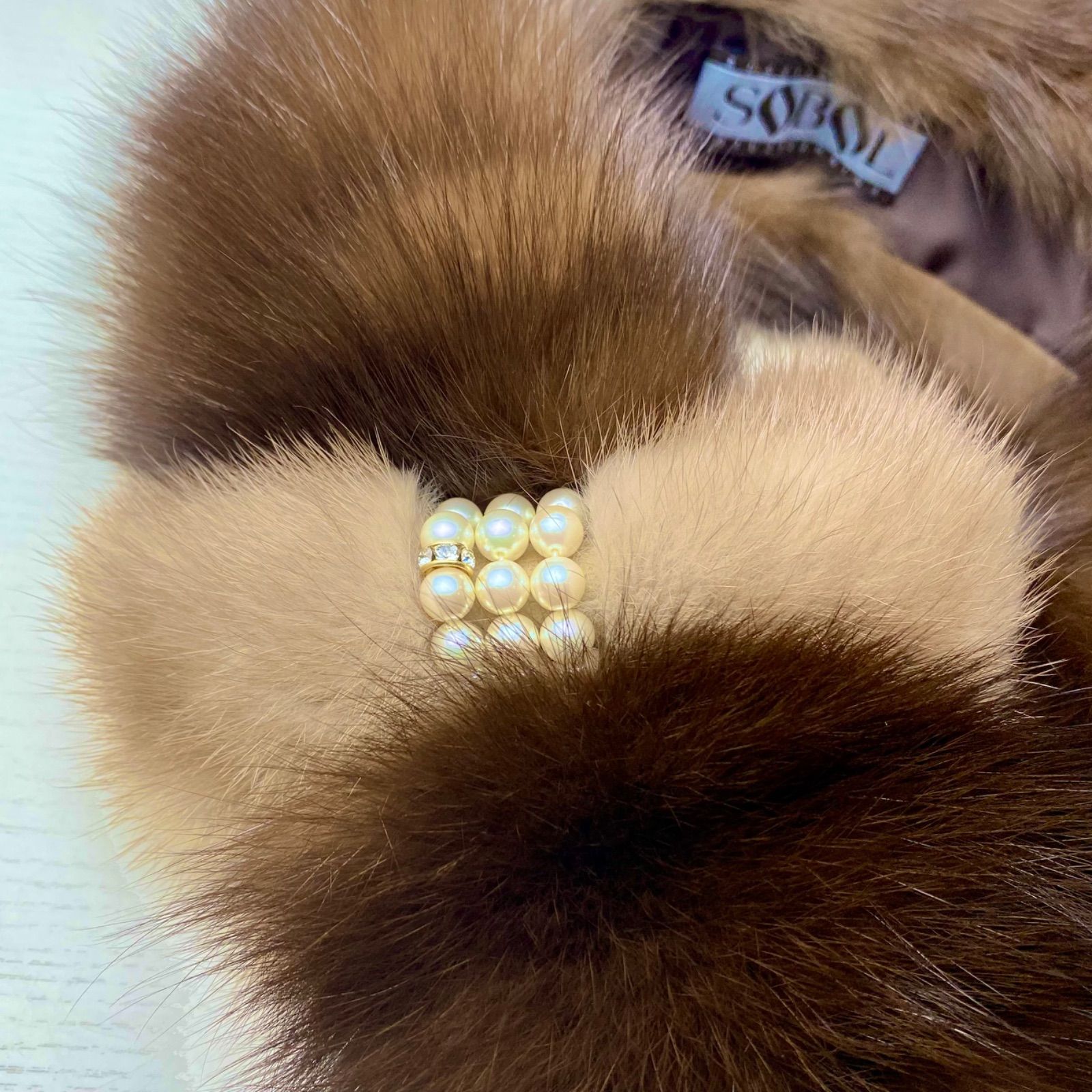 クリスマスフェア🎄🎁✨ 超高級！ロシアンセーブルリボンマフラー*毛皮