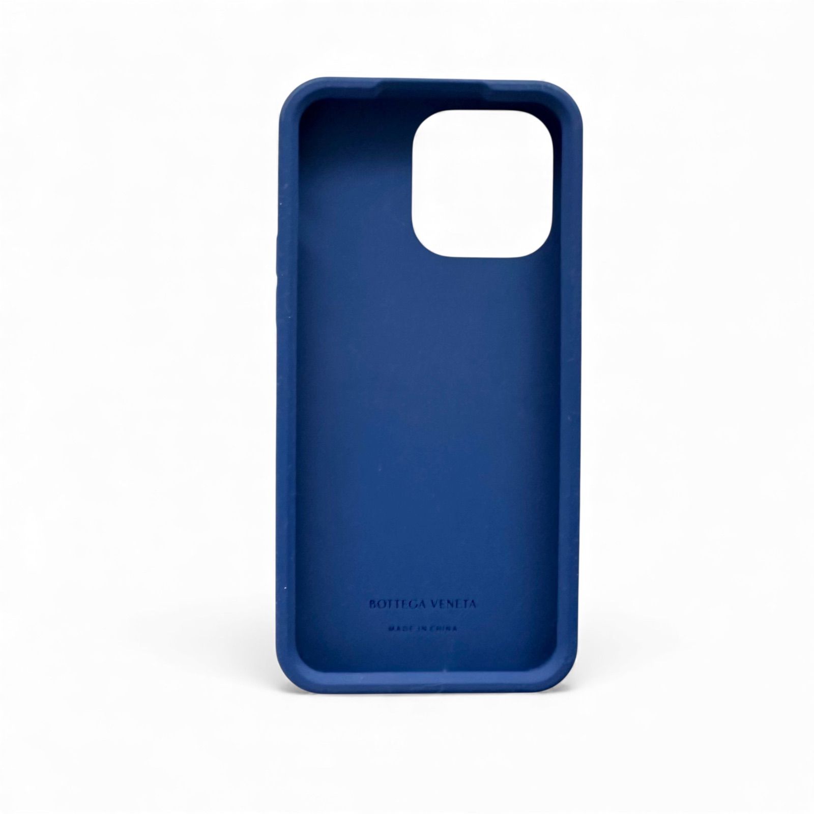 BOTTEGA VENETA シリコンケース iPhone14pro青 BOTTEGA VENETA