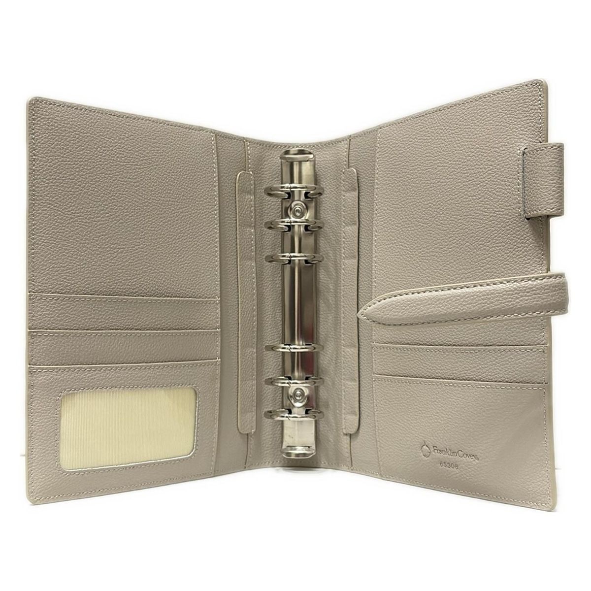  Franklin Covey フランクリンコヴィー 手帳 ライトグレー レザー 手帳 手帳 日記 家計簿