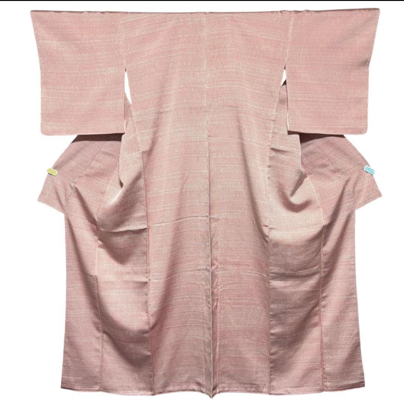 未使用 新品同様 美品 袷 正絹 江戸小紋 変わり万筋 フルセット 4点