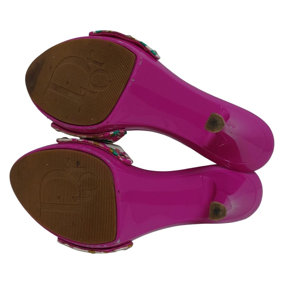 【美品】クリスチャンディオール☆ピンクサンダル DIOR/ChristianDior(ディオール/クリスチャンディオール) ミュール 36