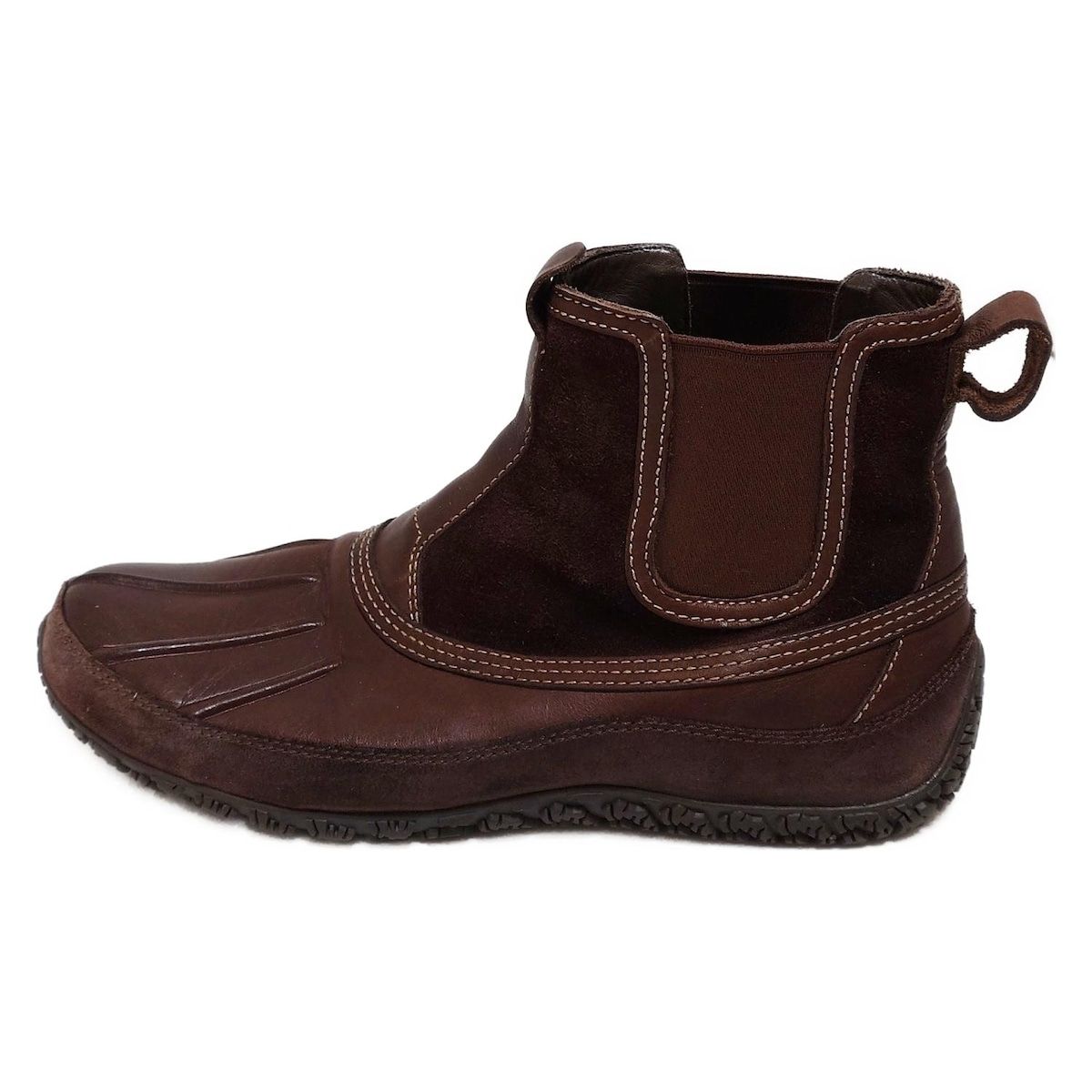 コールハーン ショートブーツ 91 2 メンズ ダークブラウン NIKE AIR サイドゴア インソール取外し可 ウォータープルーフ レザー