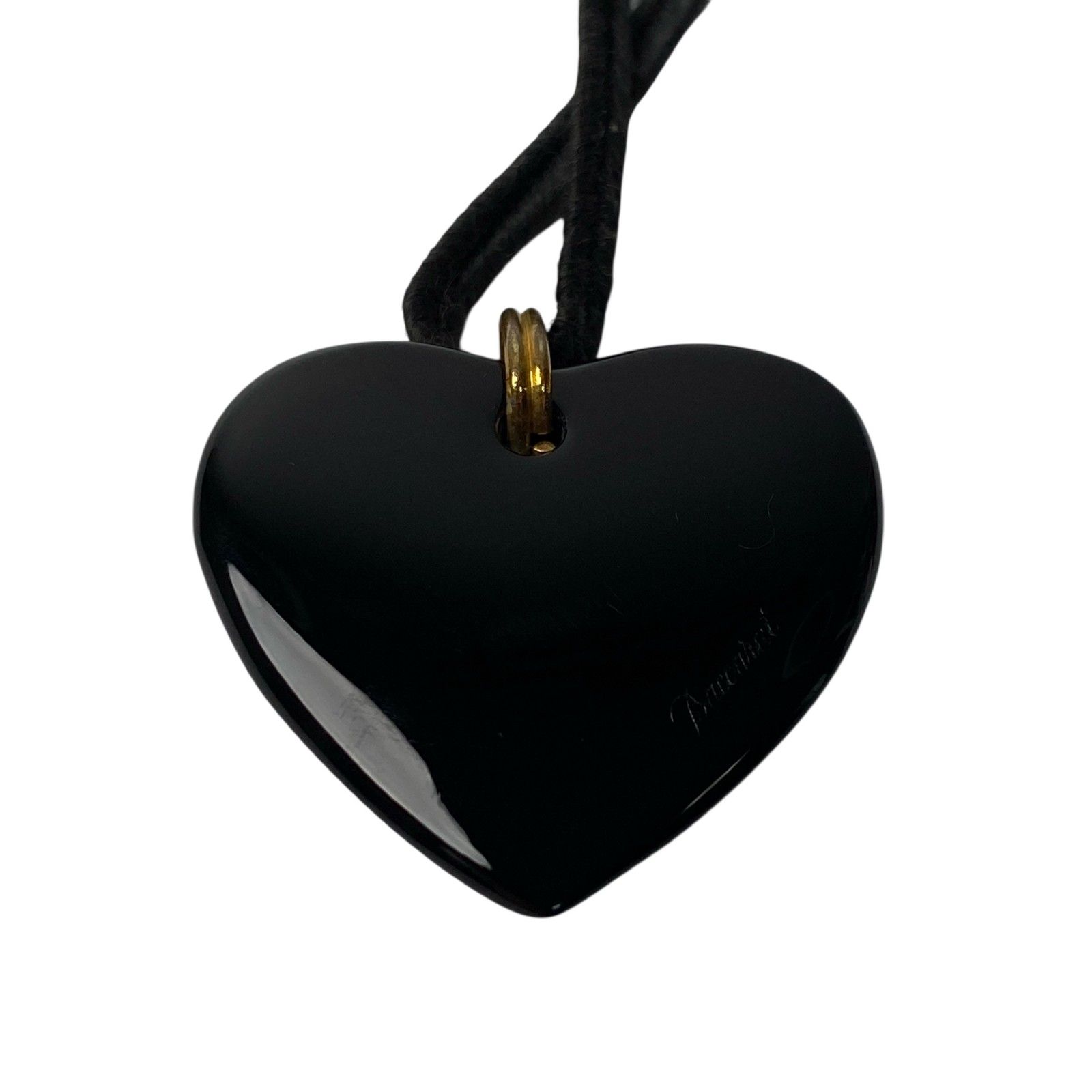 バカラ BACCARAT レディース ハート ペンダント ネックレス ブラック