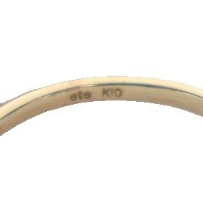 エテ ete K10PG レイヤード ダイヤモンド リング 指輪 9号 ピンク