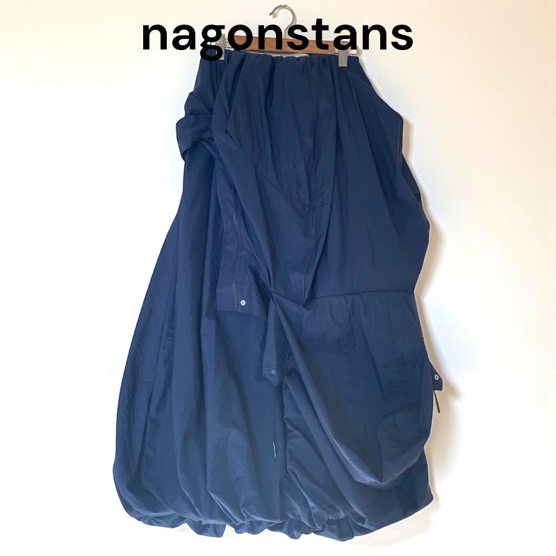 nagonstans ナゴンスタンス 変形 バルーン ロングスカート ネイビー