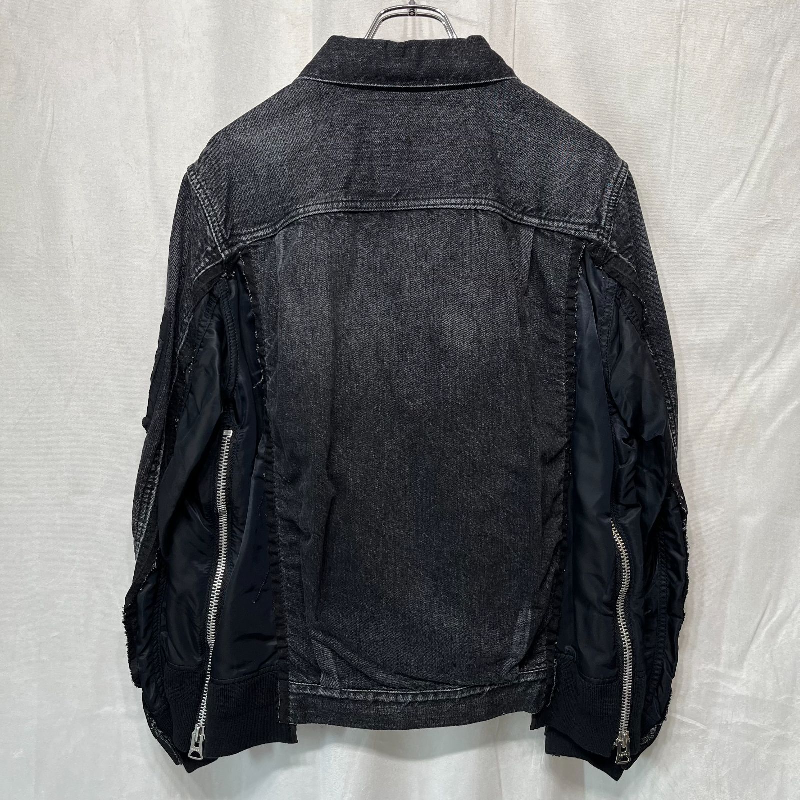 sacai サカイ ○ 19AW 19-02063M Switched Denim Jacket MA-1