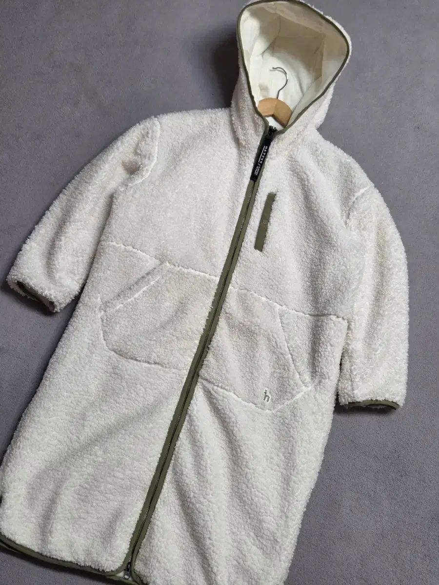 90 ヘジス ゴルフ ボア シープスキン ロング フリース アウター レディース
