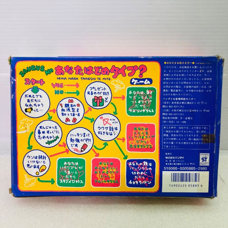 未使用品】ポケットザウルス 文房具 5点セット BANDAI 1985年製 文具 