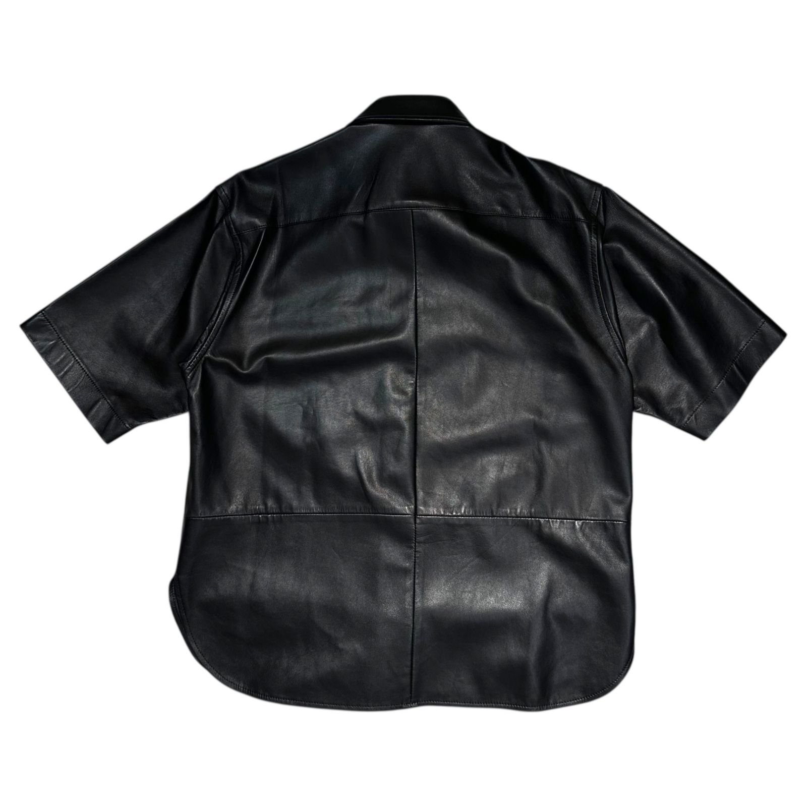 AURALEE(オーラリー) 20SS LAMB LEATHER HALF SLEEVE SHIRTS