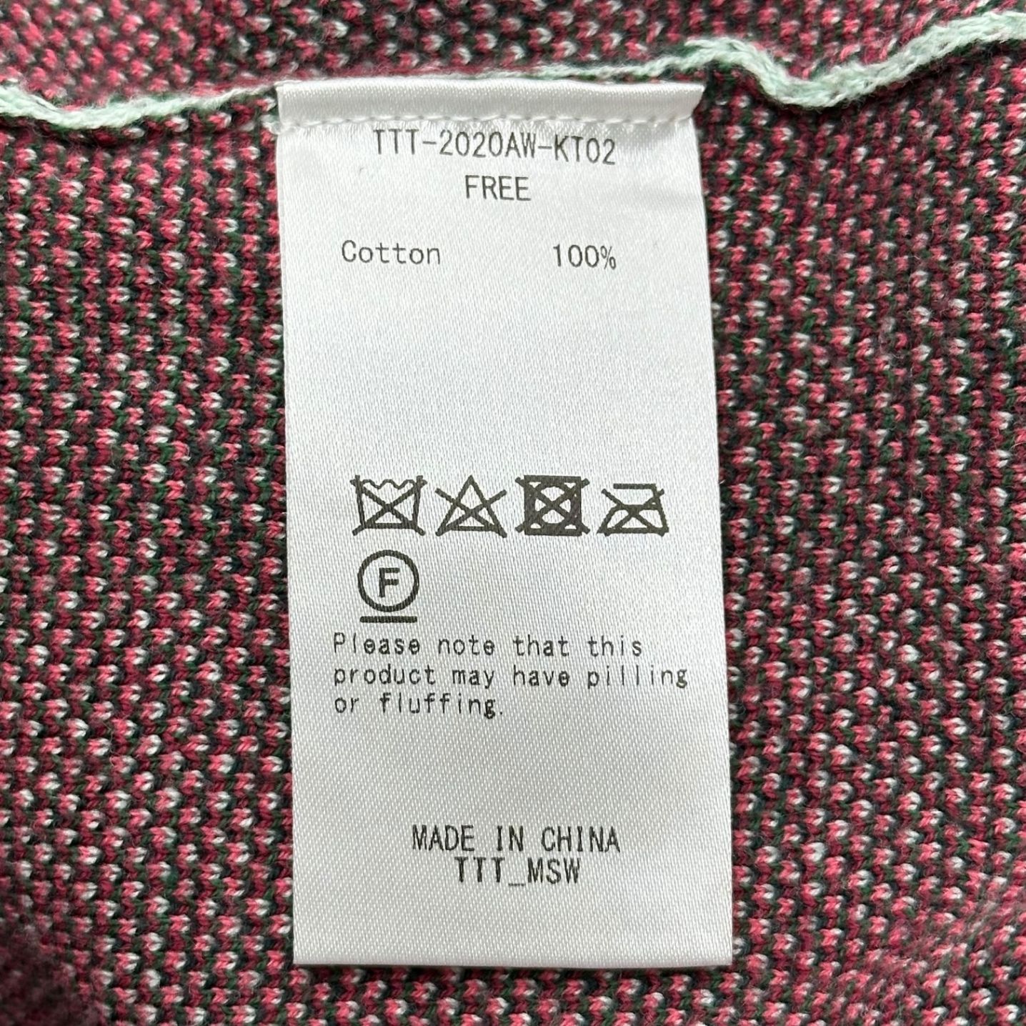 TTT MSW(ティーモダンストリートウエア) 20AW Flower Knit Polo Shirt