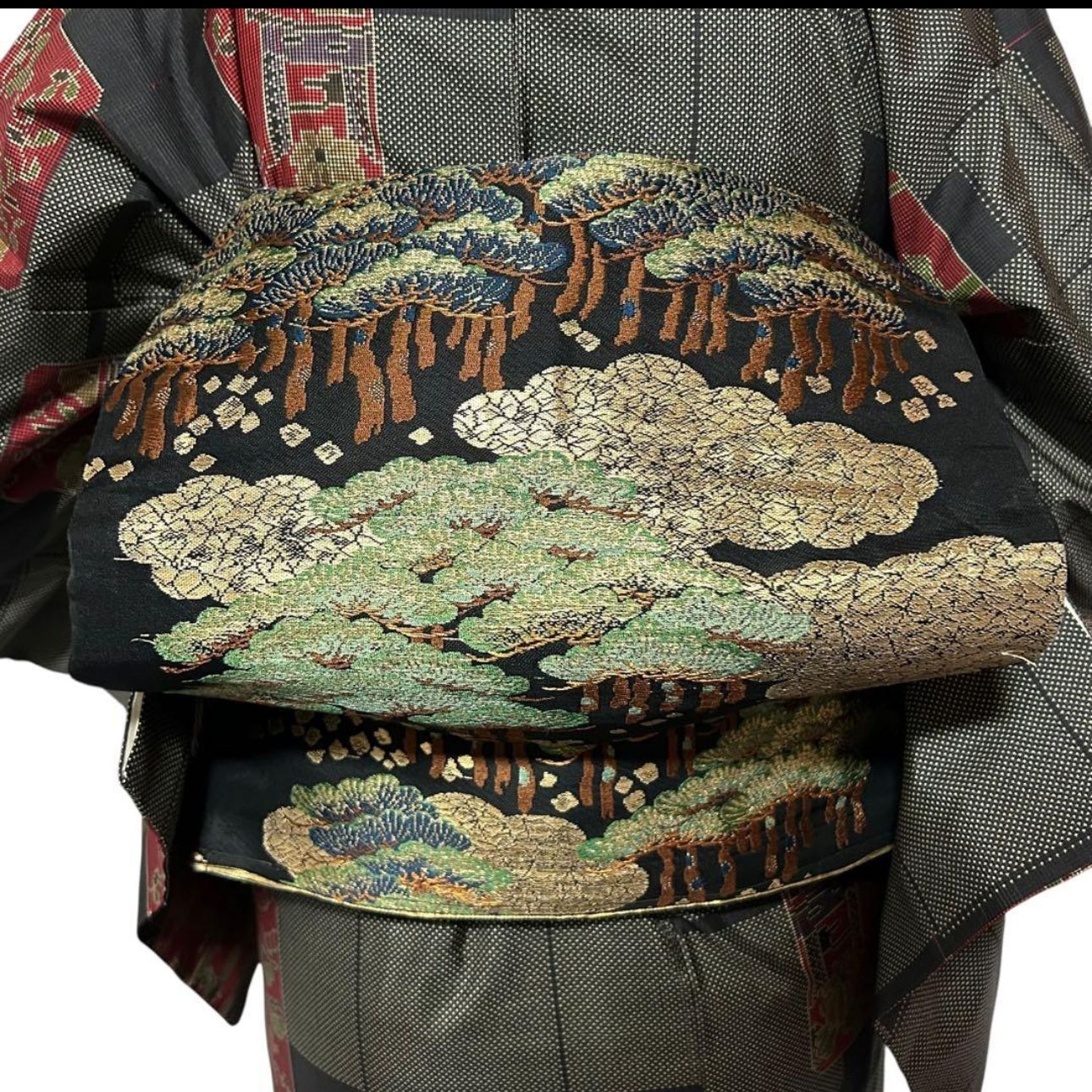 美品 袷 正絹 証紙付き 本場大島紬 フルセット 4点 158.5/64 - メルカリ