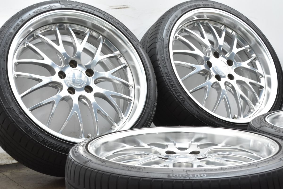 カスタム用に WORK GNOSIS HS 202 19 in 8 5 J 38 PCD 114 3 ウィンラン R 330 225 40 クラウン カムリ スカイライン アテンザ MAZDA 6