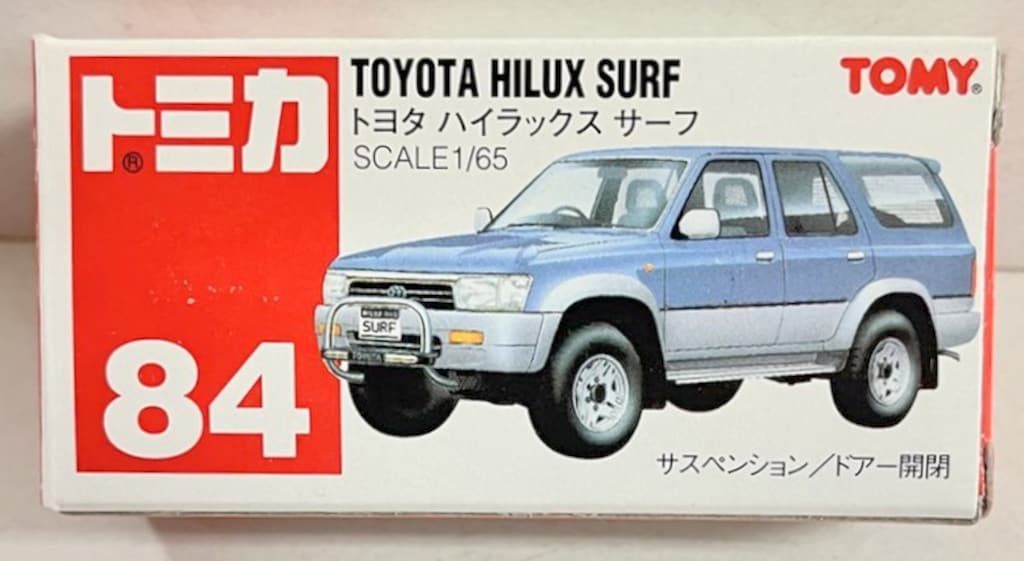 トミー トミカ赤箱中国製 トヨタ ハイラックス サーフ 84 - メルカリ