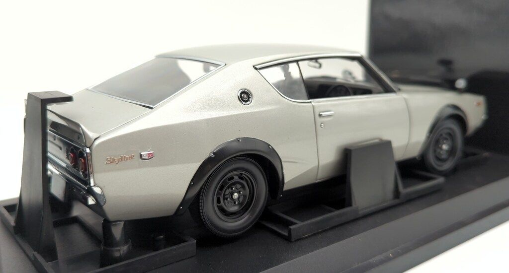  京商 1 NISSAN SKYLINE 2000 GT R KPGC 110 Street Version Silver K 08251 S その他 自動車