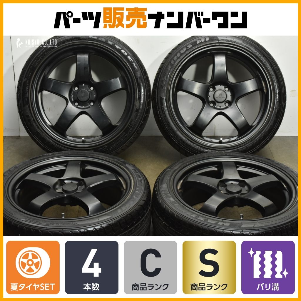 超バリ溝 ファイナリスト FZ S 5 17 in 7 J 45 PCD 100 マックストレック MUXIMUS MI 205 ZR アクア ヴィッツ ノート ロードスターRF