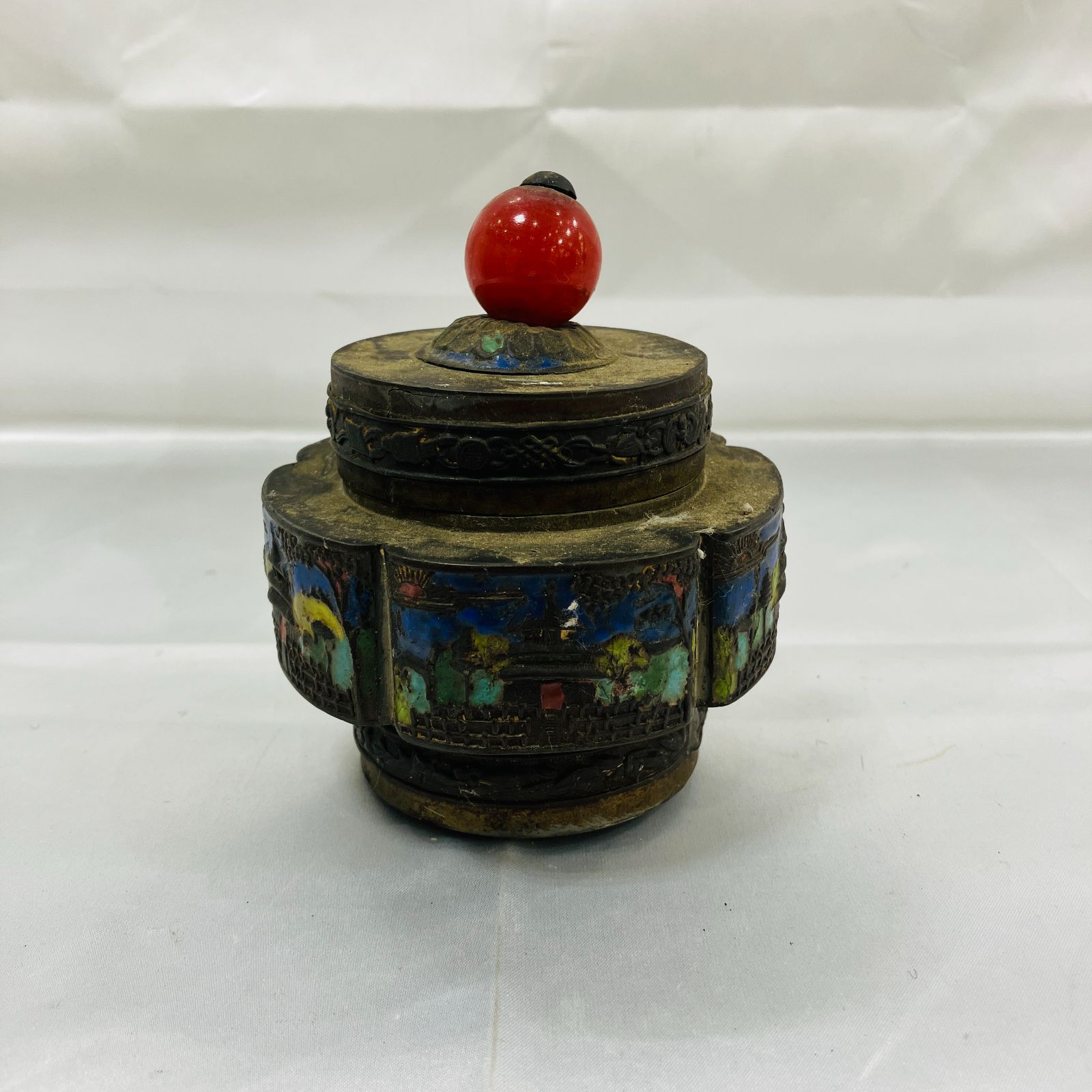 A【アンティーク】 七宝細工 置物 小物入れ - メルカリ