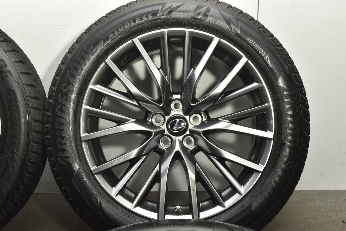  バリ溝 レクサス RX Fスポーツ 20 in 8 J 30 PCD 114 3 ブリヂストン ブリザック DM V 235 55 R スタッドレス 450 h 300 20インチ タイヤ ホイールセット
