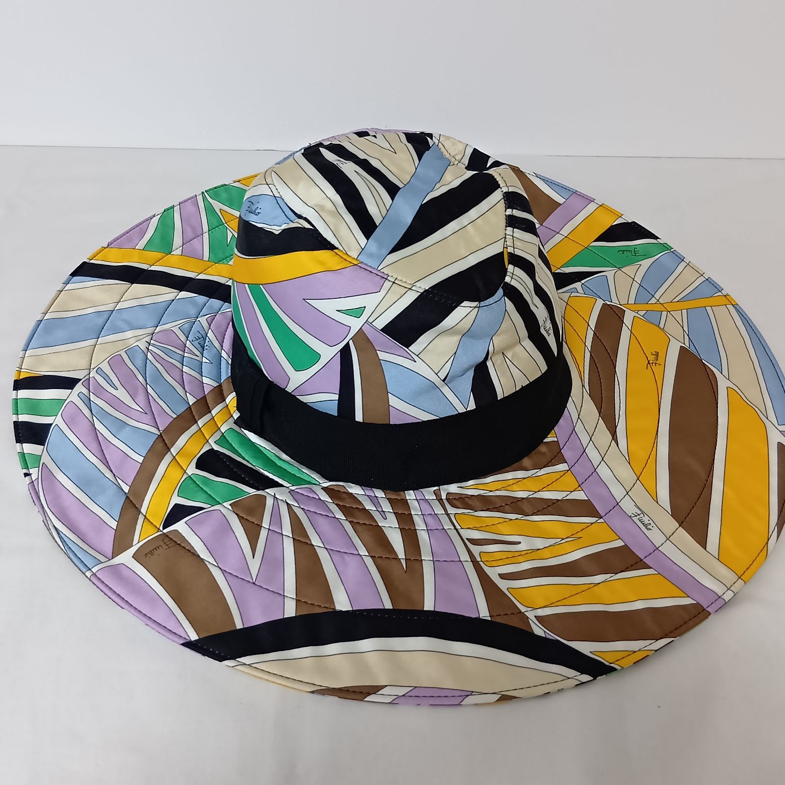 EMILLIO PUCCI エミリオプッチ ハット つば広ハット サイズⅡ 女優帽 帽子