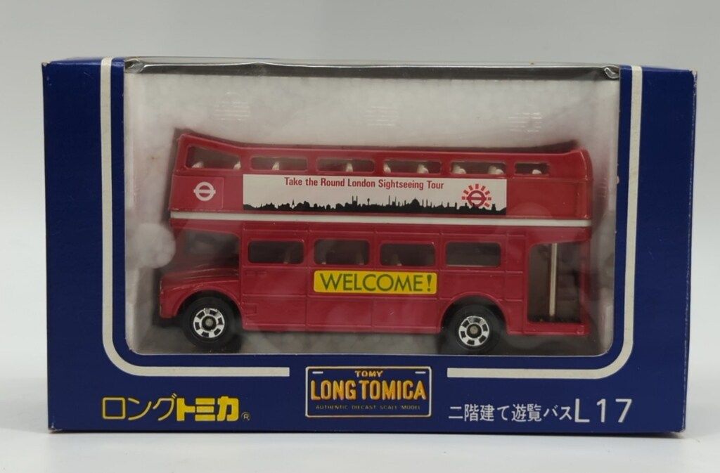 トミー 1/86ロングトミカ 二階建て遊覧バス WELCOME! L17-2-1