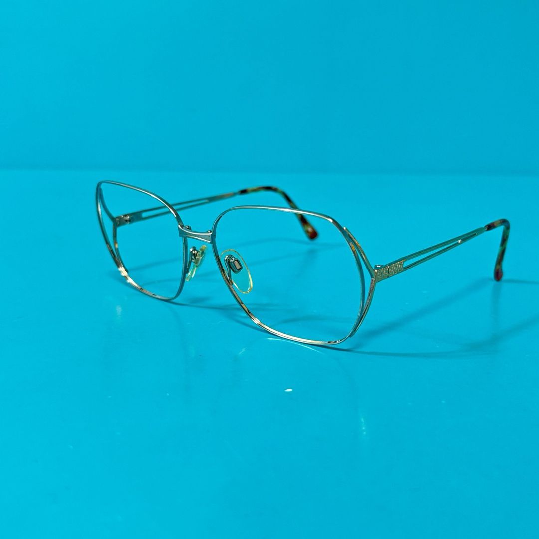 ローデンストック ヴィンテージ メガネフレーム シルバー 度あり(強) 215 希少 ローデンストック メガネ 眼鏡 フレーム シルバー
