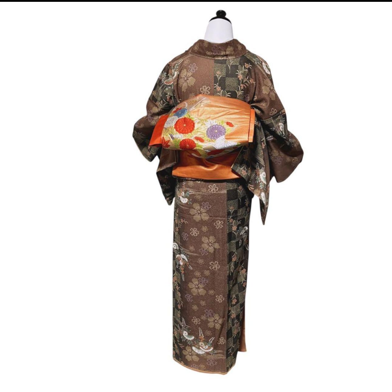 未使用 新品同様 美品 袷 正絹 友禅 縮緬 小紋 フルセット 4点 やまと