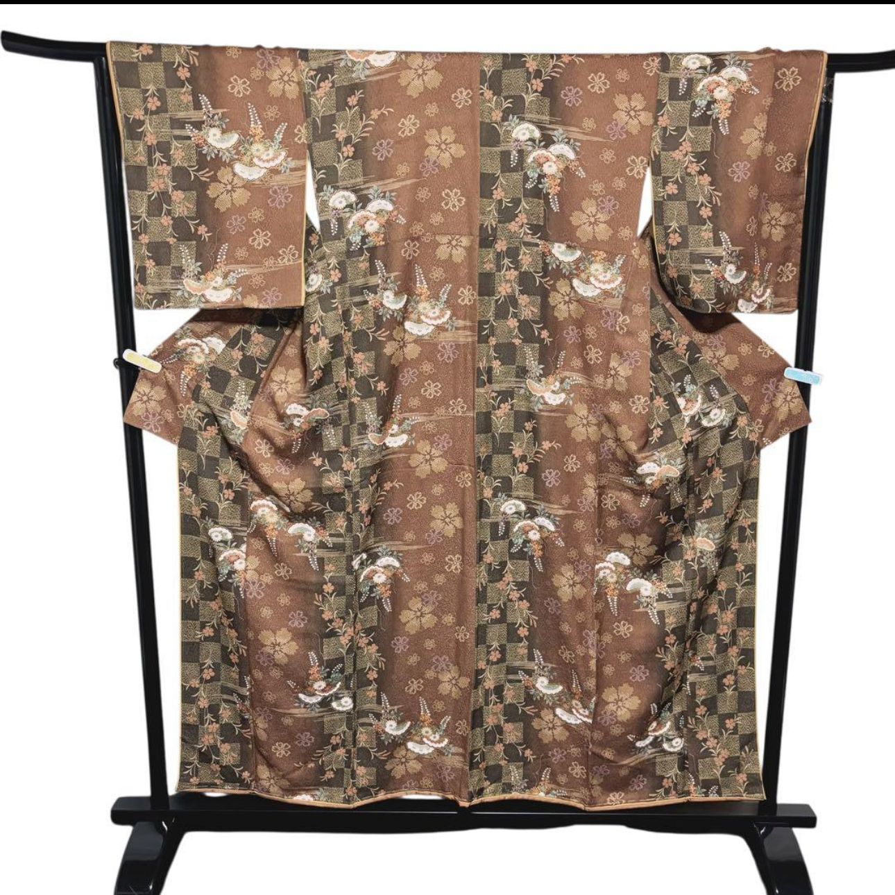 未使用 新品同様 美品 袷 正絹 友禅 縮緬 小紋 フルセット 4点 やまと