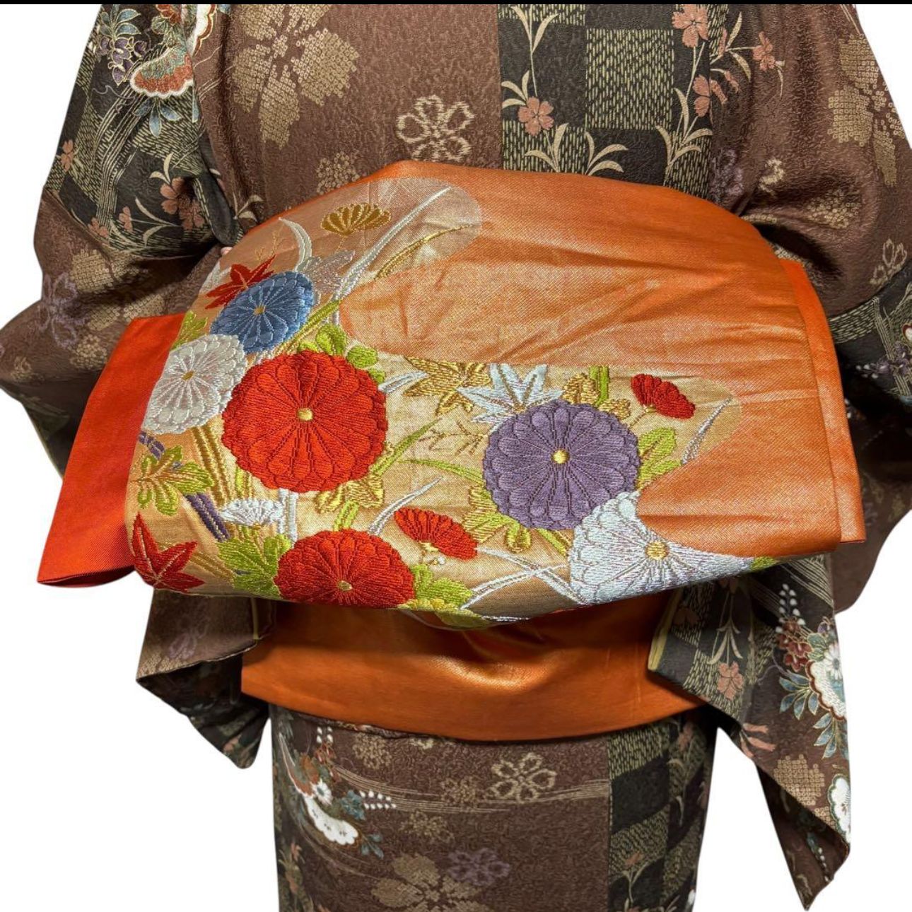 未使用 新品同様 美品 袷 正絹 友禅 縮緬 小紋 フルセット 4点 やまと