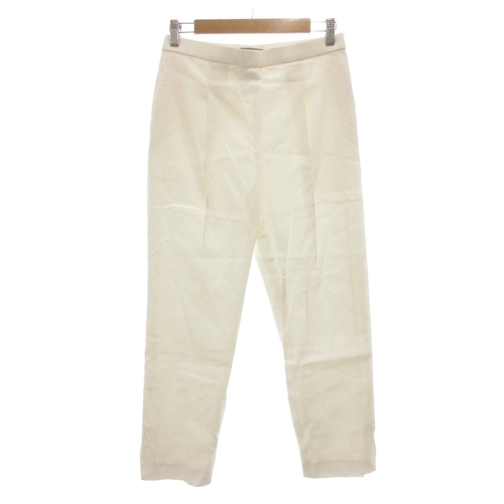 セオリーリュクス theory luxe パンツ スラックス 麻 リネン 40 白