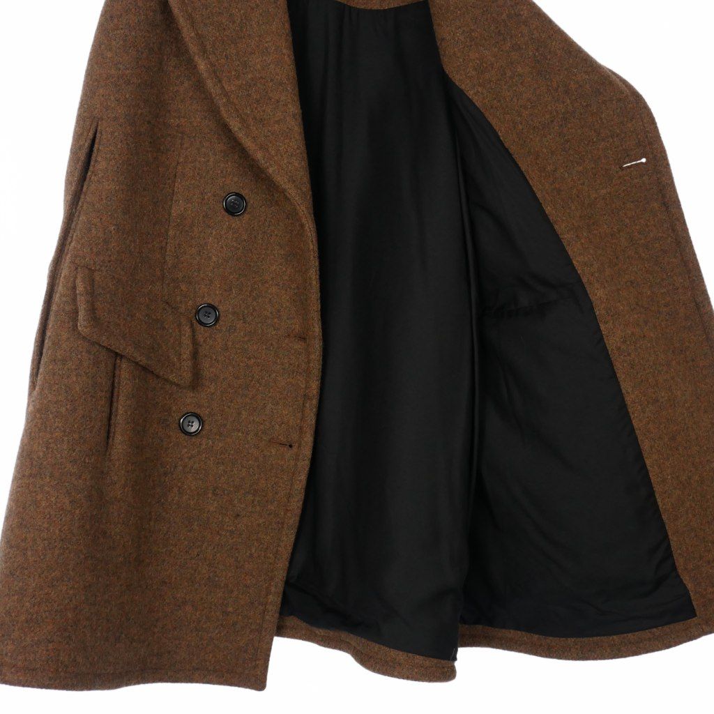 マルニ MARNI ウール ポンチョコート ケープ 40 茶 ブラウン - メルカリ