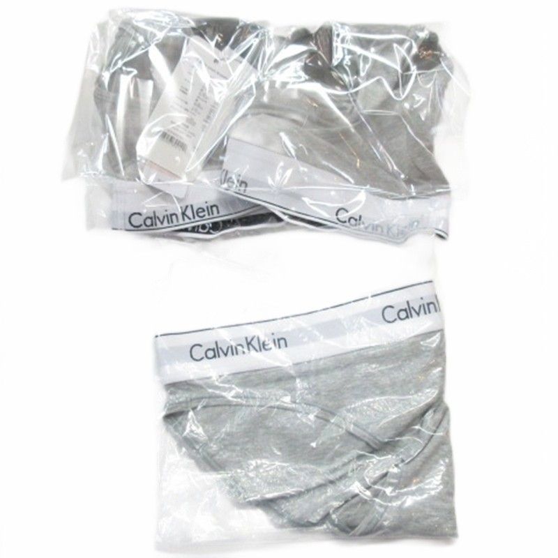 カルバンクライン CALVIN KLEIN ブラ ショーツ 2点セット グレー XL L