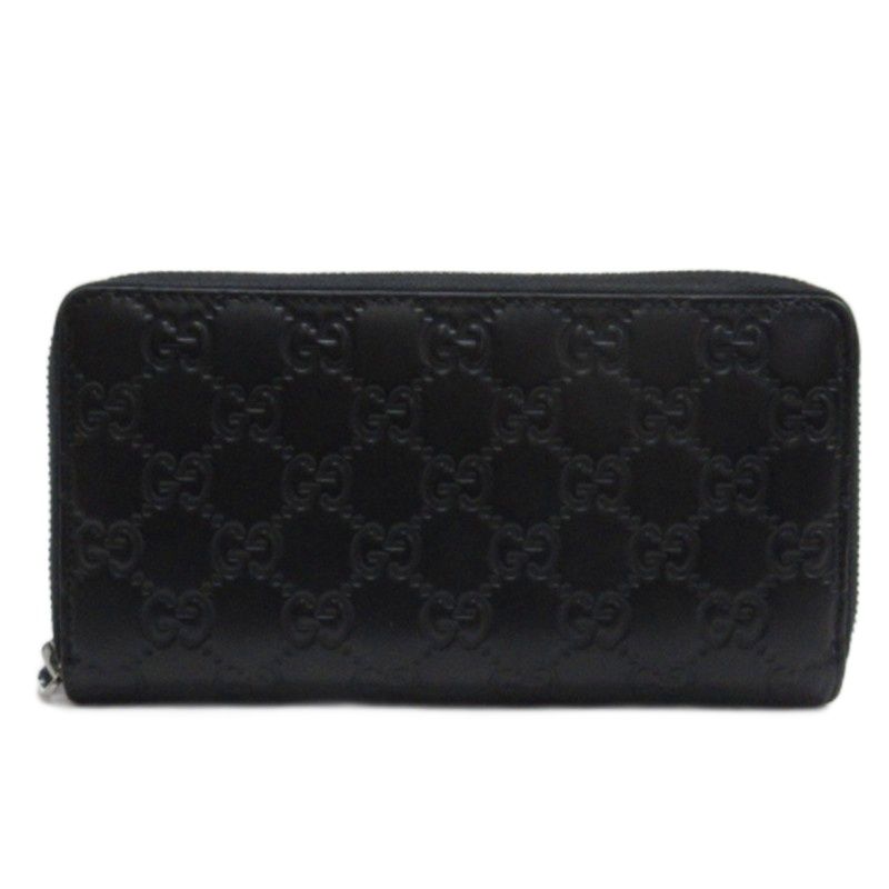 グッチ GUCCI シマ 長財布 レザー 307897 ブラック
