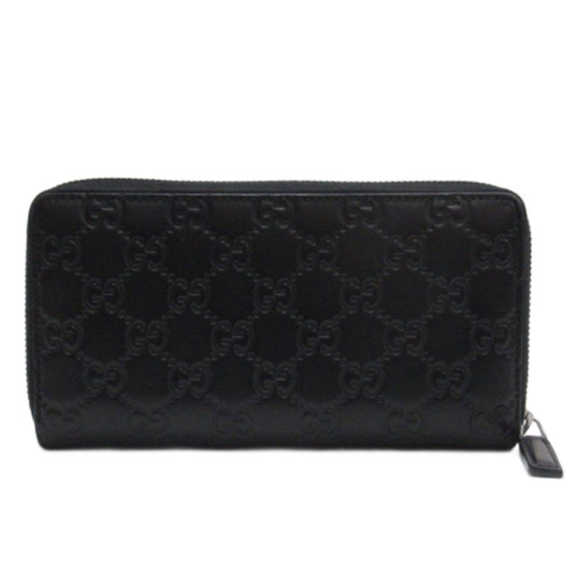グッチ GUCCI シマ 長財布 レザー 307897 ブラック