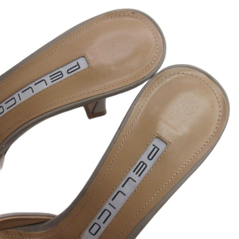 ペリーコ PELLICO ミュール サンダル レザー グレー系 36 23cm - メルカリ