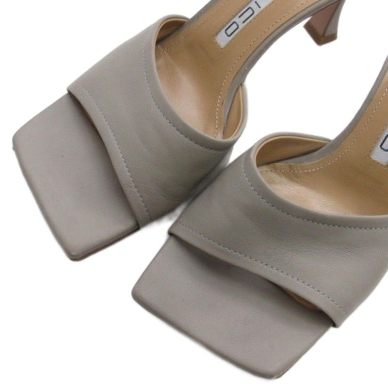 ペリーコ PELLICO ミュール サンダル レザー グレー系 36 23cm - メルカリ