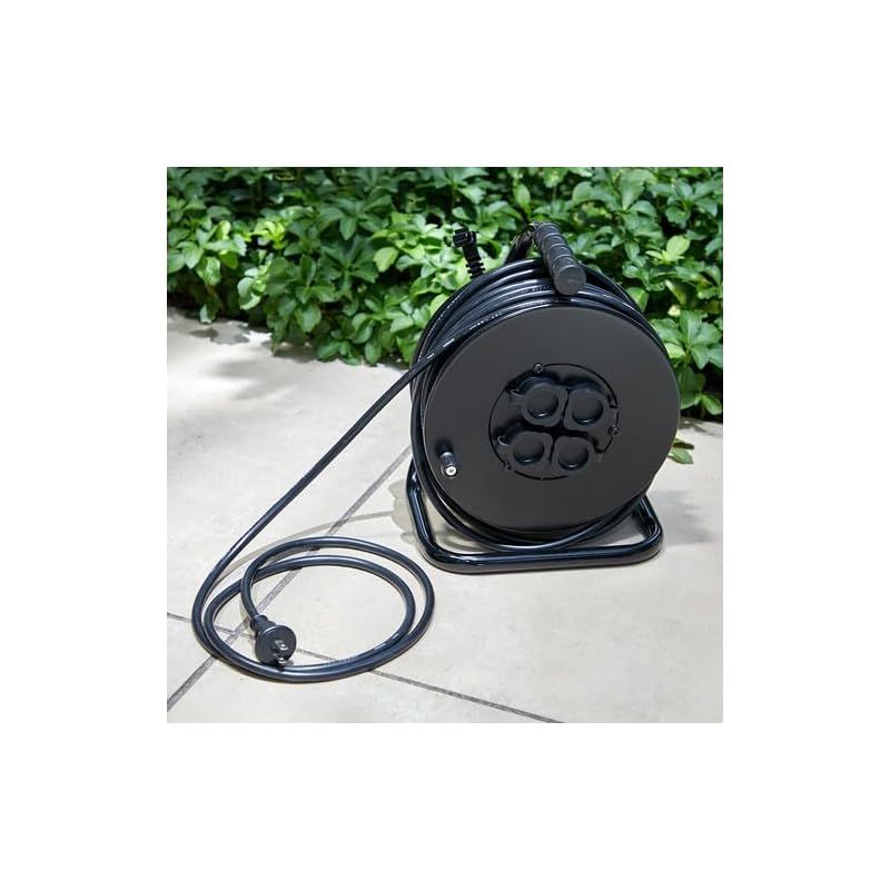 ＴＲＵＳＣＯ 電工ドラム ジェネラルリール３０ｍ 屋外用 ODL-30 MBK