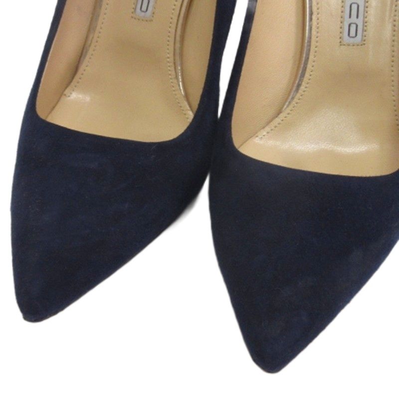ペリーコ PELLICO パンプス スエード ネイビー 37 24cm - メルカリ