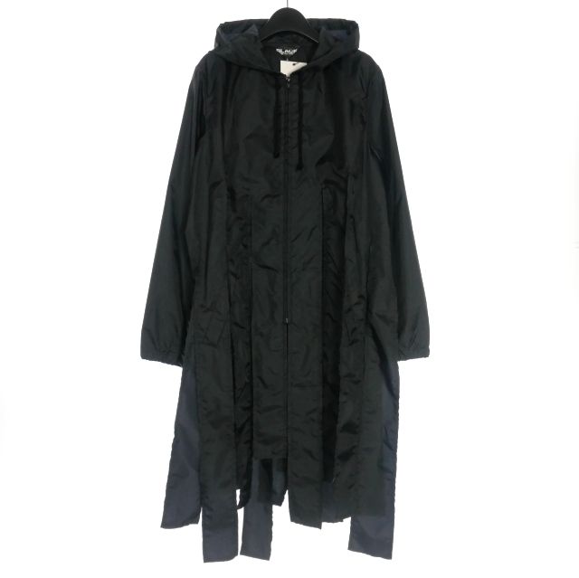 ブラックコムデギャルソン BLACK COMME des GARCONS 19AW 裁断ナイロンコート ジャケット L ブラック 黒 1Ｄ-J041
