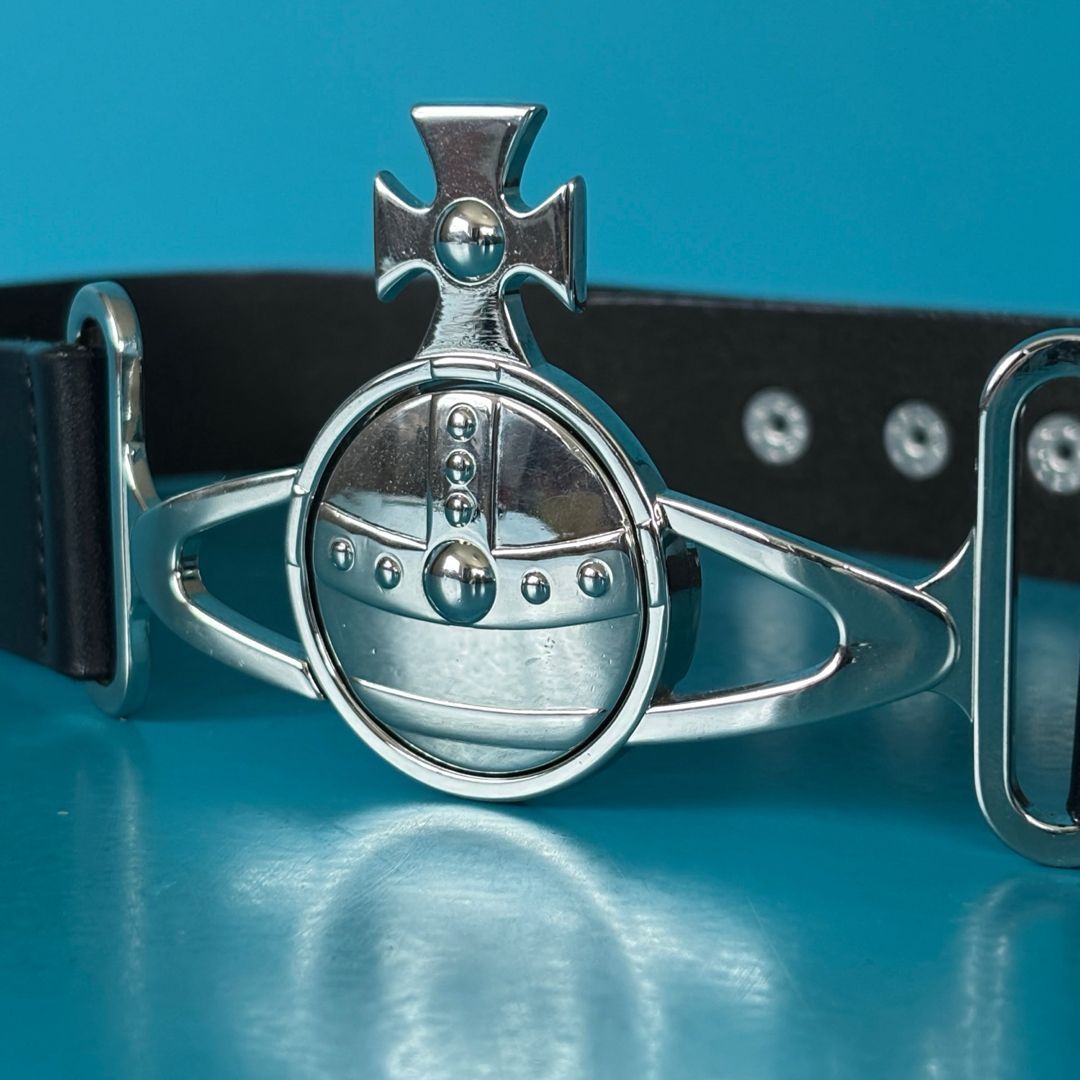 A 15 ヴィヴィアンウエストウッド スプリットオーブ レザー ベルト