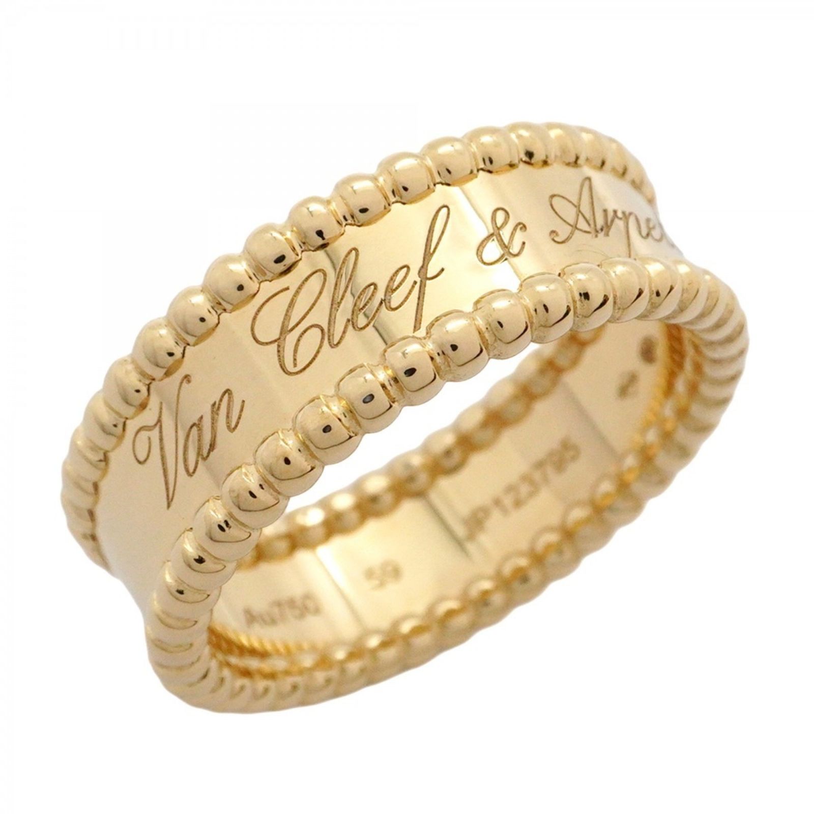 ヴァン クリーフ＆アーペル Van Cleef Arpels ヴァンクリーフ＆アーペル リング ペルレ シニアチュール 18 KYG イエローゴールド ＃59メンズ