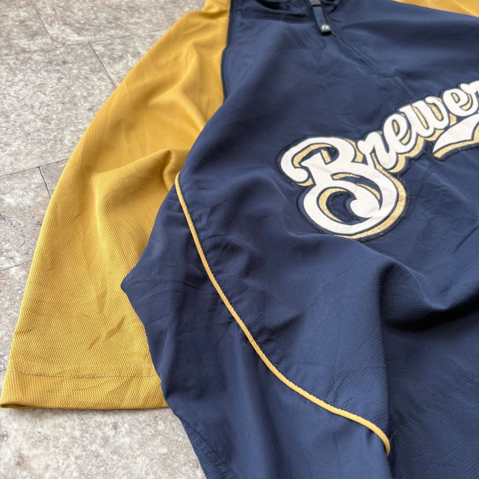 MLB ブリュワーズ Majestic ナイロンジャケット ハーフジップ 3XL 楽天市場】マジェスティック Majestic MLB NY YANKEES ニューヨーク