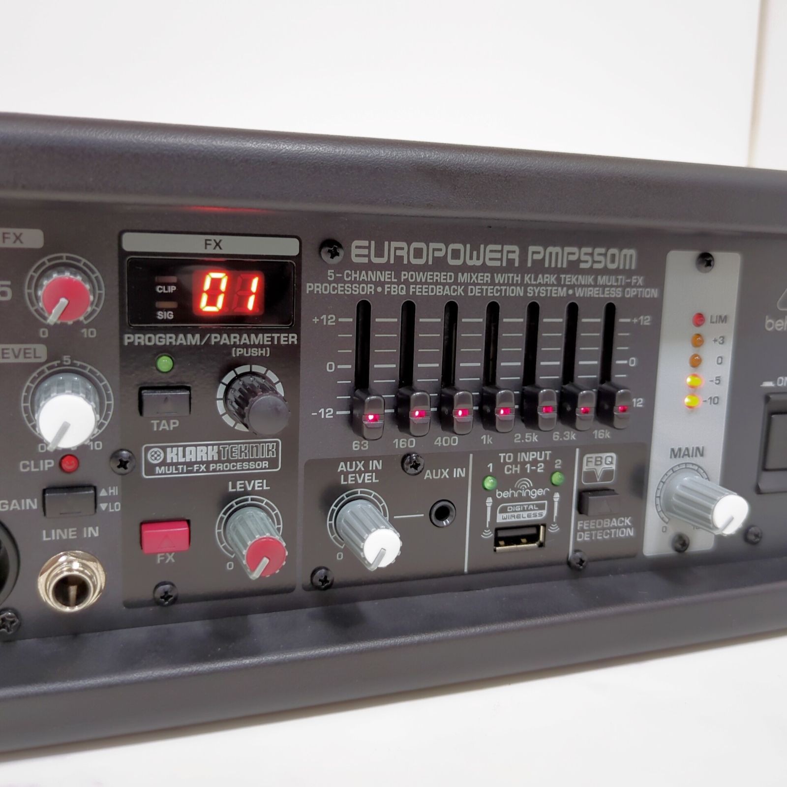 ベリンガー 5ch パワードミキサー EUROPOWER PMP550M BEHRINGER（ベリンガー）5chステレオパワード・ミキサー PMP550M EUROPOWER