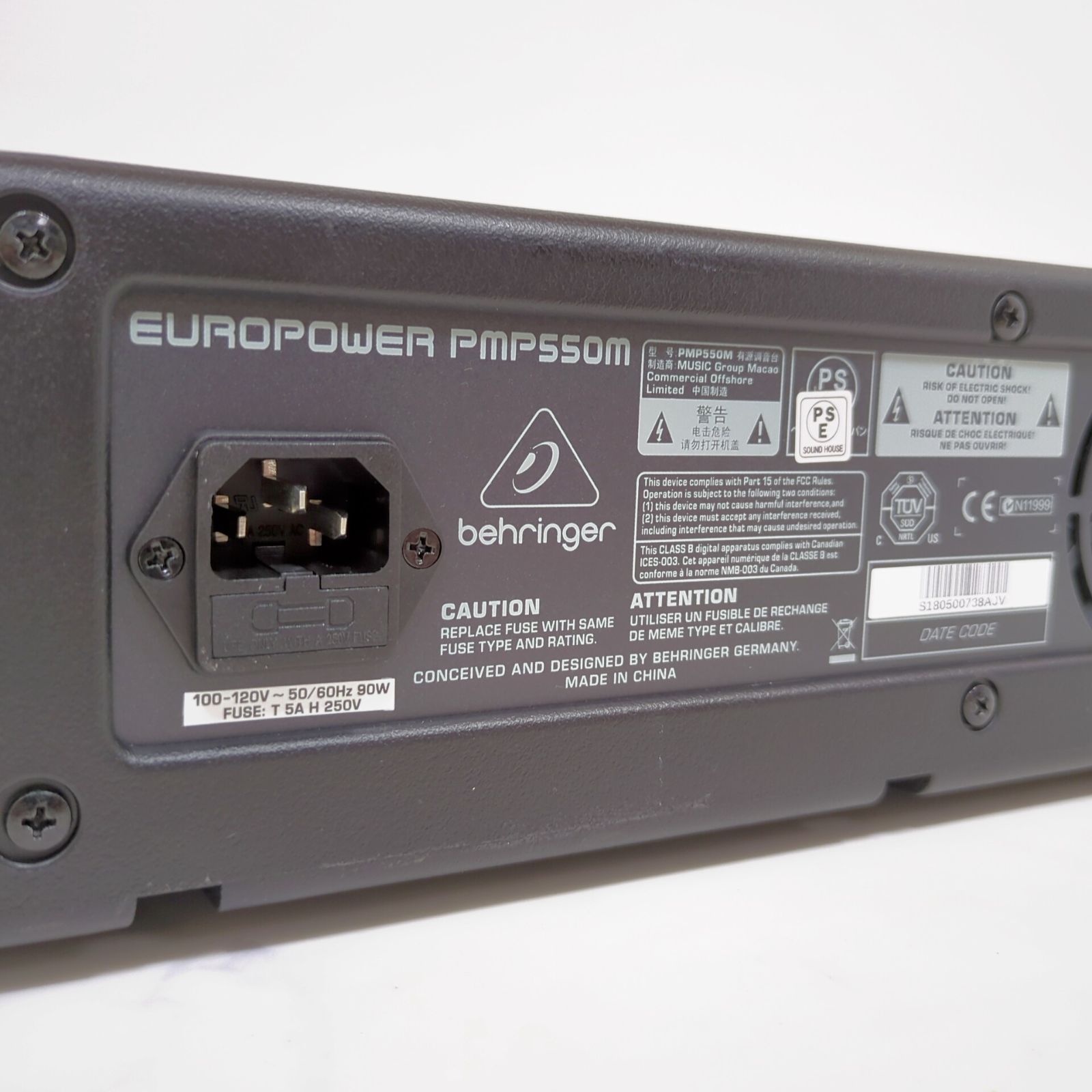ベリンガー 5ch パワードミキサー EUROPOWER PMP550M - メルカリ