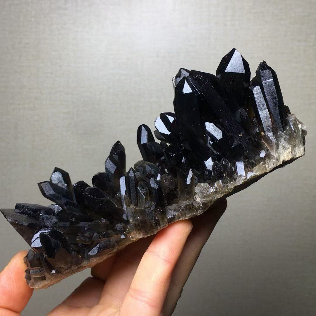 1260gAAA級魔除け天然モリオン黒水晶クラスターYT6C6/193C07C AAAAAAAA級【魔除け】◇天然モリオン(黒水晶）クラスターB1210/YS/1008