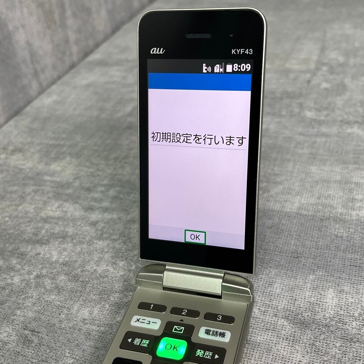 美品 KYOCERA 京セラ KYF43 かんたんケータイライト ガラケー ゴールド