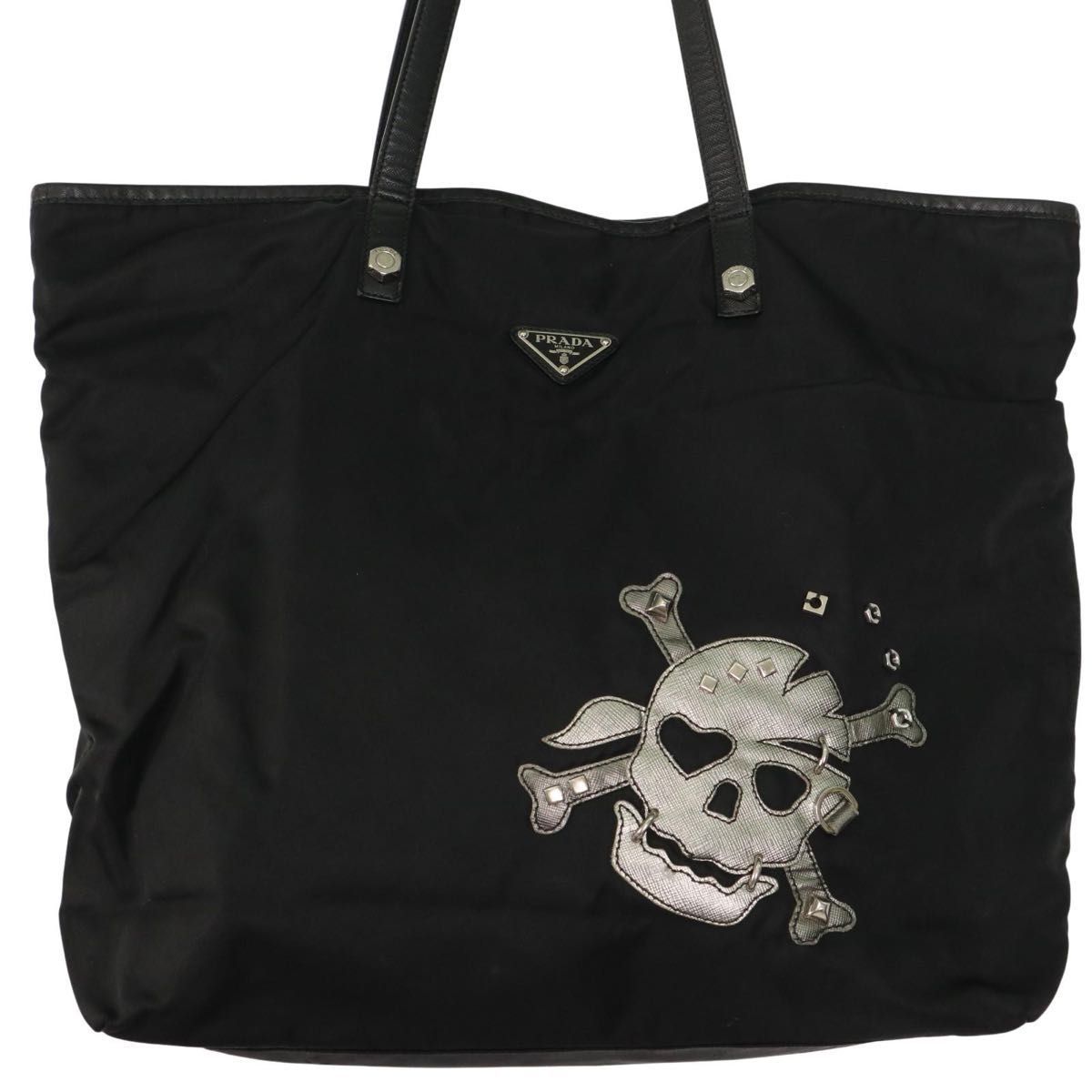 希少】PRADA プラダ テスートナイロン ポコノ トートバッグ スカル