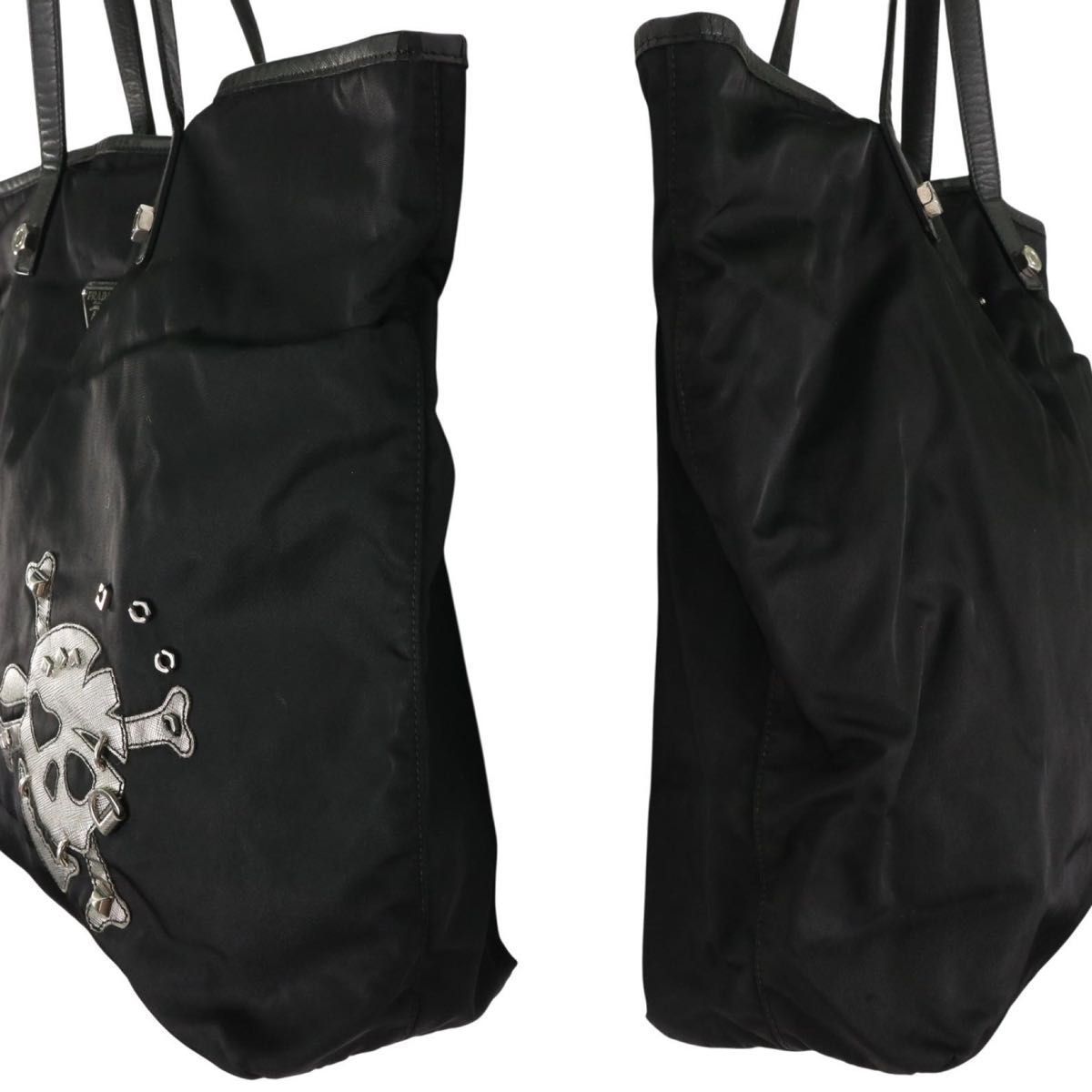 希少】PRADA プラダ テスートナイロン ポコノ トートバッグ スカル