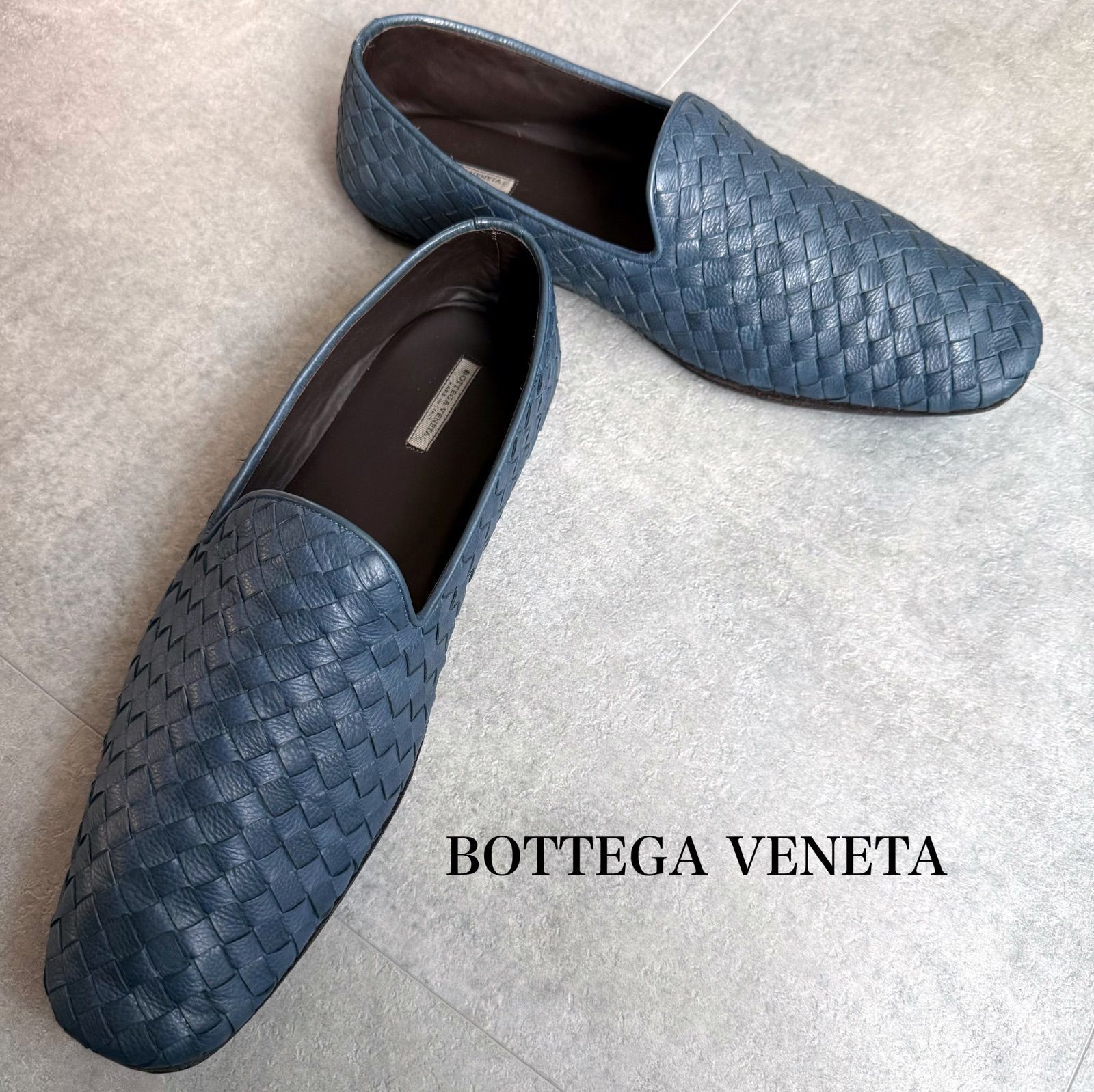 BOTTEGA VENETA ボッテガヴェネタ イントレチャート スリッポン レザー