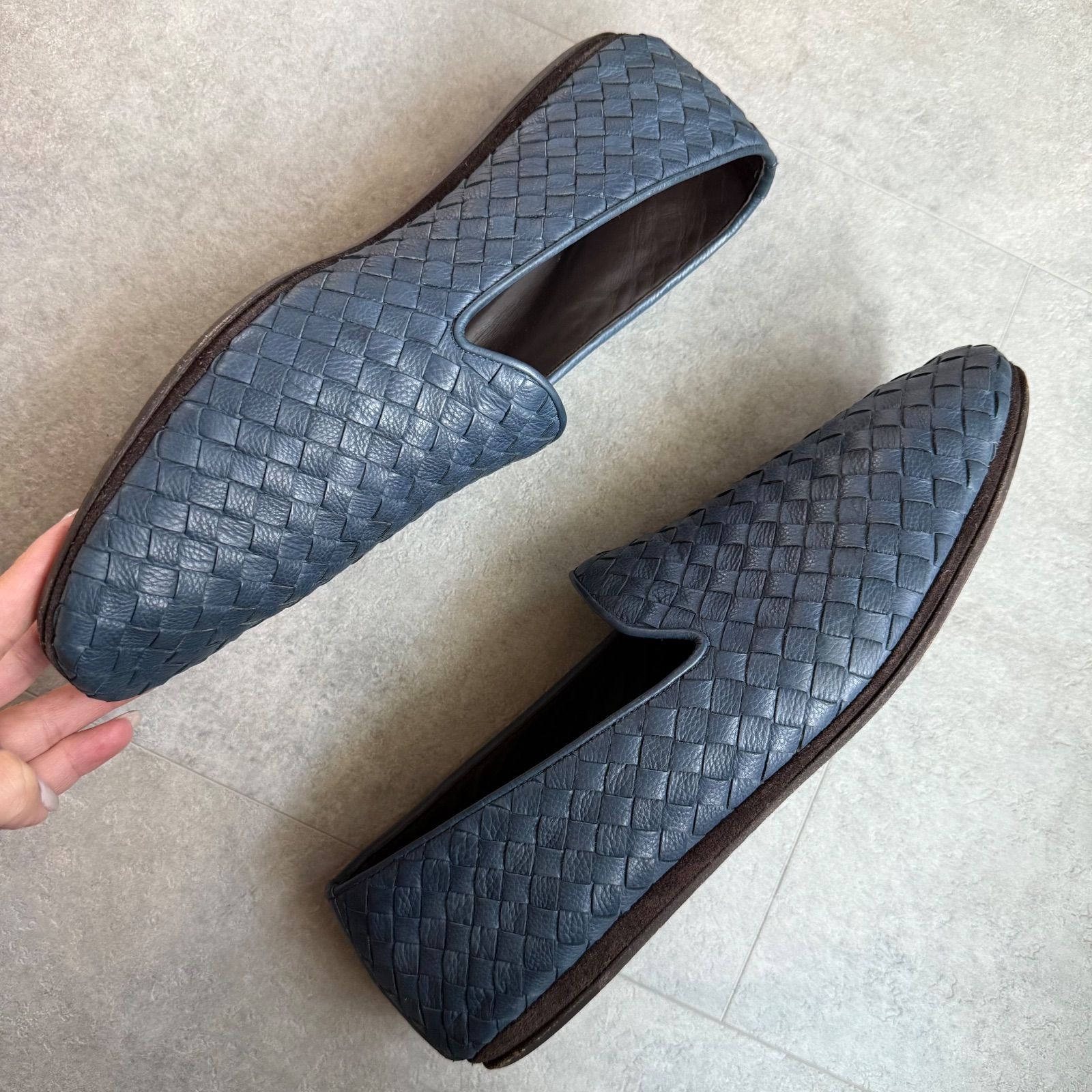 BOTTEGA VENETA ボッテガヴェネタ イントレチャート スリッポン レザー